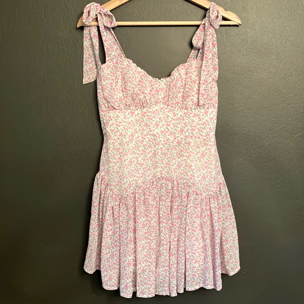 Sisters of the Tribe Floral Ruffle Chiffon Dress